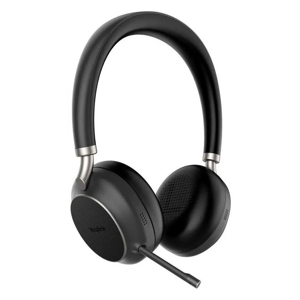 Cintillo Bluetooth binaural color negro , con cancelacion de ruido activa, puerto de carga USB A