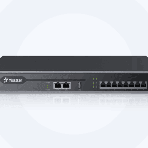 YEASTAR IP PBX máx. 50 ext. SIP 25 conv. simult. hasta 8 ptas. Análogas (BRI-FXS-FXO). Maximo 4 GSM